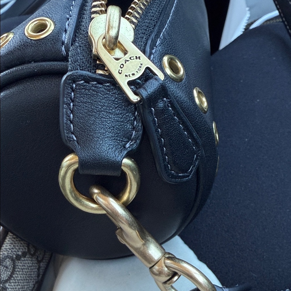 Coach Nolita Mini Barrel Bag with Gold Groments - Picture 12 of 13